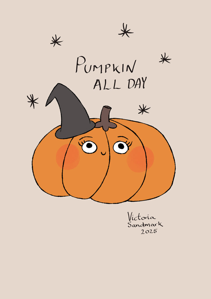 pumpkin with a hat